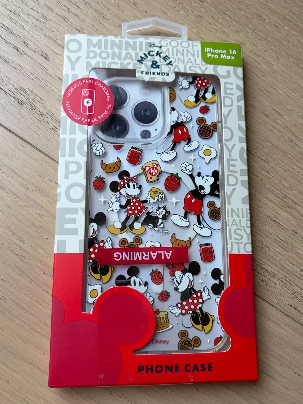 Disney Mickey & Friends Clear iPhone 16 Pro Max Case - White, Red, Black, Yellow